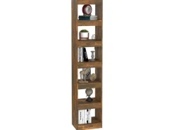 Hot vidaXL Bücherregal/Raumteiler Räuchereiche 40x30x198 cm