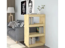vidaXL Bücherregal/Raumteiler 60x35x103 cm Massivholz Kiefer