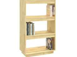 vidaXL Bücherregal/Raumteiler 60x35x103 cm Massivholz Kiefer