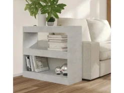 vidaXL Bücherregal/Raumteiler Betongrau 80x30x72 cm