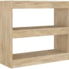vidaXL Bücherregal/Raumteiler Sonoma-Eiche 80x30x72 cm