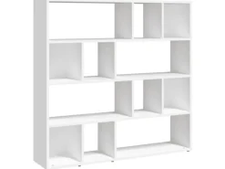 vidaXL Bücherregal/Raumteiler Weiß 105x24x102 cm