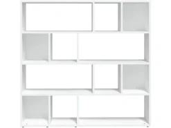 vidaXL Bücherregal/Raumteiler Weiß 105x24x102 cm