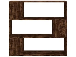 vidaXL Bücherregal/Raumteiler Räuchereiche 100x24x94 cm