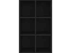 Outlet vidaXL Bücherregal/Sideboard 66x30x98 cm Holzwerkstoff 800343 Schwarz