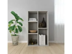 Sale vidaXL Bücherregal/Sideboard 50x25x80 cm Holzwerkstoff 800166 Betongrau