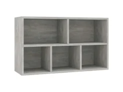 Sale vidaXL Bücherregal/Sideboard 50x25x80 cm Holzwerkstoff 800166 Betongrau