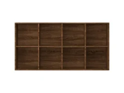 Sale vidaXL Bücherregal/Sideboard Braun Eiche 66×30×130 cm Holzwerkstoff