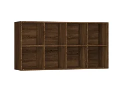 Sale vidaXL Bücherregal/Sideboard Braun Eiche 66×30×130 cm Holzwerkstoff