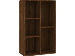 Clearance vidaXL Bücherregal/Sideboard Braun Eiche 50x25x80 cm Holzwerkstoff