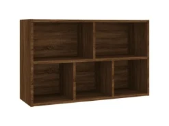 Clearance vidaXL Bücherregal/Sideboard Braun Eiche 50x25x80 cm Holzwerkstoff