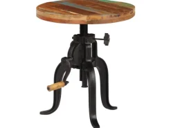 Sale vidaXL Beistelltisch 45 x 45-62 cm Altholz Massiv und Gusseisen 247588