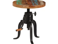 Sale vidaXL Beistelltisch 45 x 45-62 cm Altholz Massiv und Gusseisen 247588