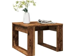 Best vidaXL Beistelltisch -Optik 50x50x35 cm Holzwerkstoff 856688 Altholz