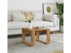 Clearance vidaXL Beistelltisch Artisan-Eiche 50x50x35 cm Holzwerkstoff 856689 Eiche Handbeschlagen