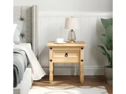 Hot vidaXL Beistelltisch Corona 50x50x50 cm Massivholz Kiefer 4005664