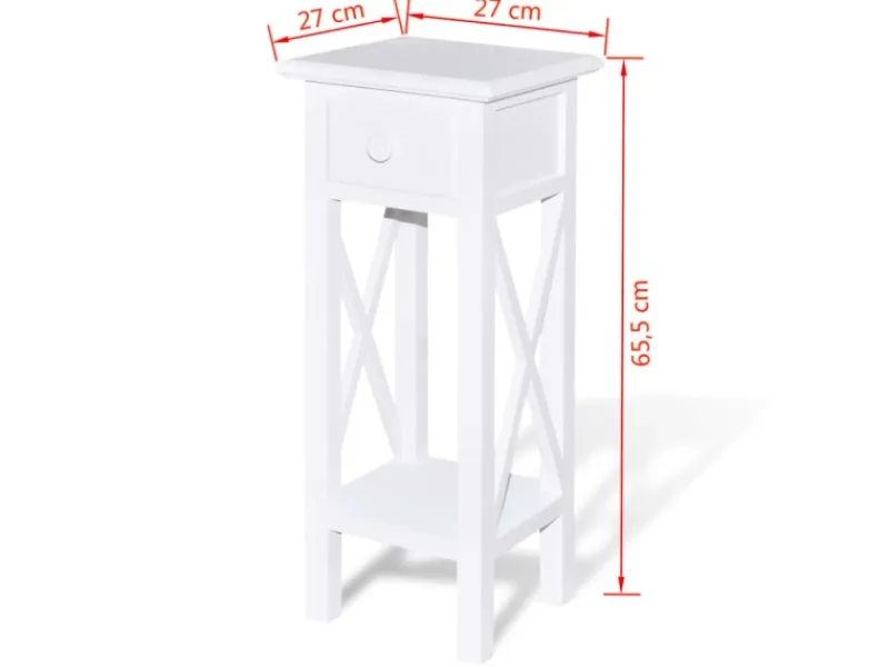 vidaXL Beistelltisch mit Schublade 241147