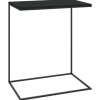 Hot vidaXL Beistelltisch Schwarz 55x35x66 cm Holzwerkstoff