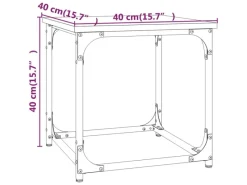 Hot vidaXL Beistelltisch Schwarz 40x40x40 cm Holzwerkstoff Modell 1