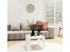 vidaXL Beistelltisch 50x50x35 cm Holzwerkstoff 808621 Weiß