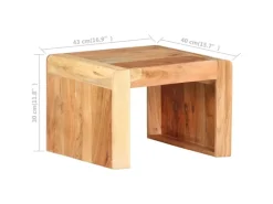 vidaXL Beistelltisch 43x40x30 cm Akazie Massivholz 323588