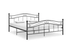Hot vidaXL Bett Schwarz Metall 180x200 cm Modell 11115684