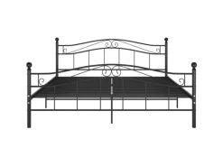 Hot vidaXL Bett Schwarz Metall 180x200 cm Modell 11115684