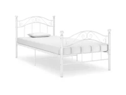 Sale vidaXL Bett Weiß Metall 90x200 cm Modell 1922493