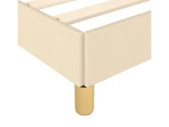 vidaXL Bettgestell Creme 200x200 cm Stoff Modell 31366788