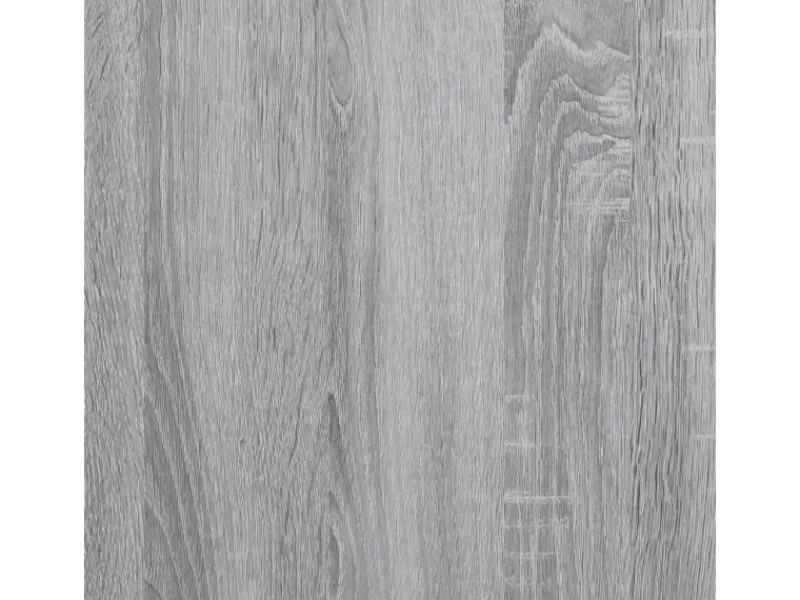 vidaXL Bettgestell Grau Sonoma 200x200 cm Holzwerkstoff und Metall 3280085