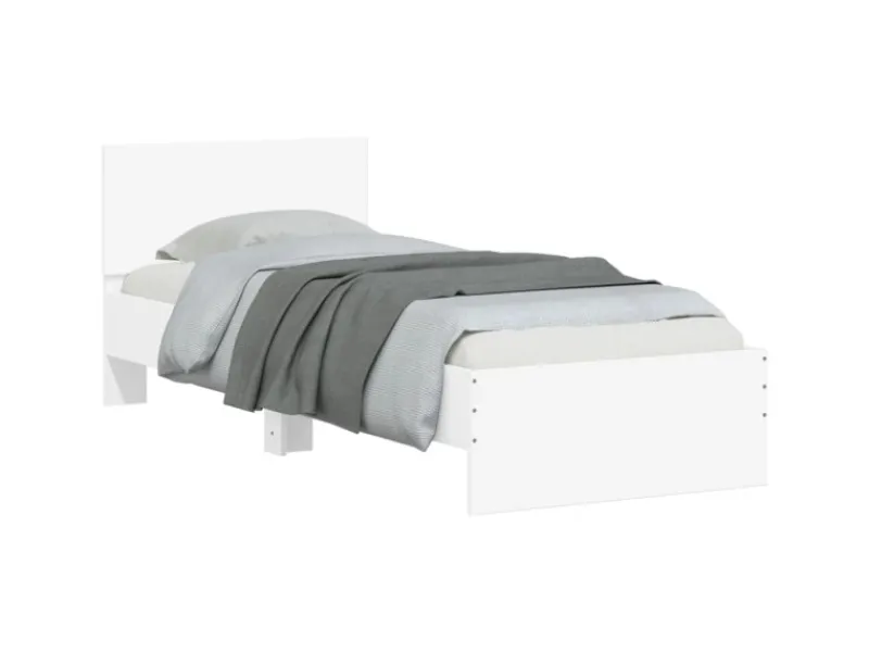 vidaXL Bettgestell mit Kopfteil 90x200 cm Holzwerkstoff 838624