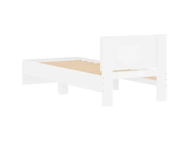 vidaXL Bettgestell mit Kopfteil 90x200 cm Holzwerkstoff 838624