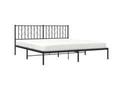 vidaXL Bettgestell mit Kopfteil Metall 180x200 cm 374441