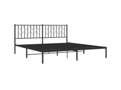 vidaXL Bettgestell mit Kopfteil Metall 180x200 cm 374441