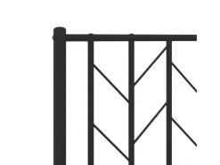 vidaXL Bettgestell mit Kopfteil Metall 180x200 cm 374441