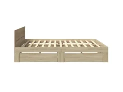 Outlet vidaXL Bettgestell mit Kopfteil Sonoma-Eiche 180x200 cm Holzwerkstoff2104136