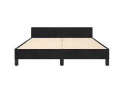 vidaXL Bettgestell mit Kopfteil Schwarz 140x200 cm Samt Modell 11398799
