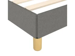 vidaXL Bettgestell mit Kopfteil Dunkelgrau 90x200 cm Stoff Modell 31399405