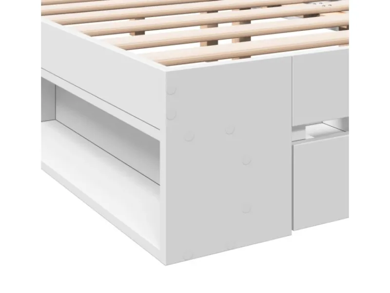 vidaXL Bettgestell mit Schubladen 200x200 cm Holzwerkstoff 3280720