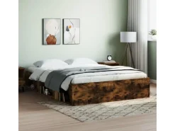 New vidaXL Bettgestell Räuchereiche 140x200 cm1925305