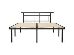 vidaXL Bettgestell Schwarz Metall 140x200 cm Modell 5651016