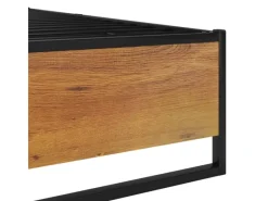 Outlet vidaXL Bettgestell Schwarz Metall 140x200 cm Modell 3651003