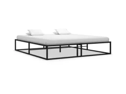 vidaXL Bettgestell Schwarz Metall 180x200 cm Modell 2650998