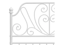 New vidaXL Bettgestell Weiß Metall 100x200 cm723136