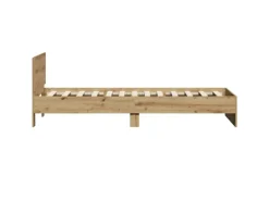 vidaXL Bettrahmen mit Kopfteil Artisan-Eiche 90 x 200 cm Holzwerkstoff 871655