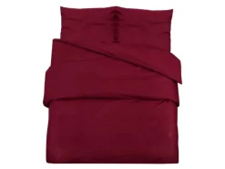 Outlet vidaXL Bettwäsche-Set Bordeaux 155x220 cm Leichte Mikrofaser 136039 Rot