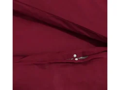 Outlet vidaXL Bettwäsche-Set Bordeaux 155x220 cm Leichte Mikrofaser 136039 Rot