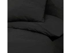 Online vidaXL Bettwäsche-Set 200x200 cm Leichte Mikrofaser 135976 Schwarz