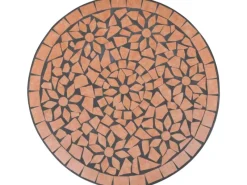 vidaXL Bistrotisch -Rot 60 cm Mosaik 41528