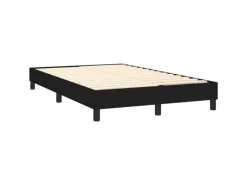 vidaXL Boxspringbett mit Matratze Schwarz 120x200 cm Stoff1373129